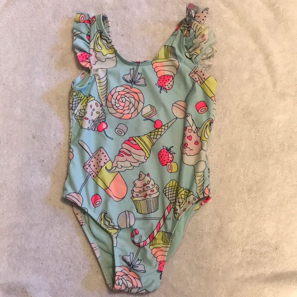 Gap 5 years bathing suit  ice cream and candy